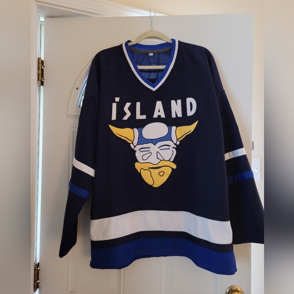ussportjersey Other - Men's #9 Gunnar Stahl Iceland Island Ice Hockey Jersey | Stitched